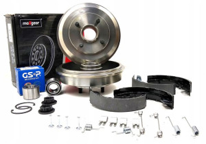 Bębny Hamulcowe + Łożyska Ford Focus I Mk1 Bez Abs