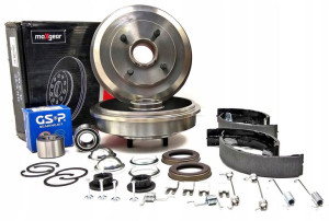 Bębny Hamulcowe + Łożyska Ford Focus I Mk1 + Abs