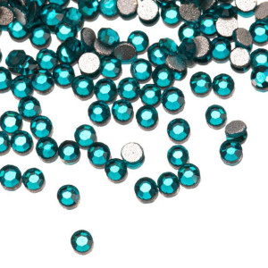 Cyrkonie do paznokci szklane ss3 blue zircon 1440 szt paczka