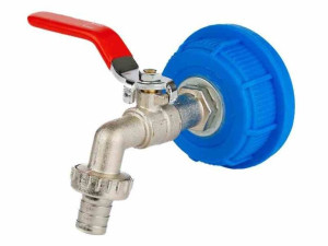 Nakrętka 51 mm z kranem czerwonym 1/2"