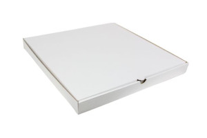 50 szt. Karton na PIZZĘ 30x30x4 cm prosty biały