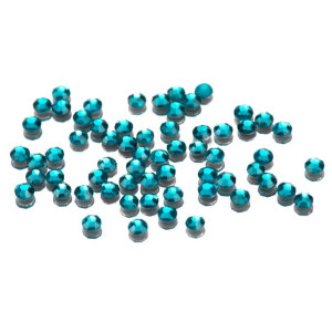Cyrkonie do paznokci szklane SS5 Blue Zircon 50 szt
