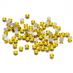 Cyrkonie do paznokci szklane SS5 Citrine 50 szt