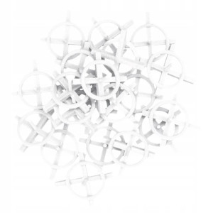 Krzyżyki dystansowe z kółkiem 3.0 mm, 100szt. NEO