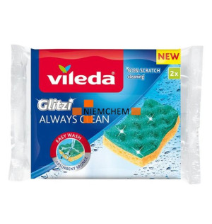 Vileda Glitzi Always Zmywak Wiskozowy 2 szt