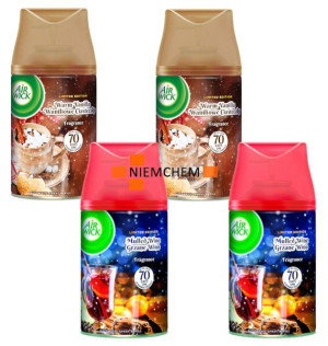 Air Wick Freshmatic Zestaw 4x 250 ml Wanilia & Grzane Wino