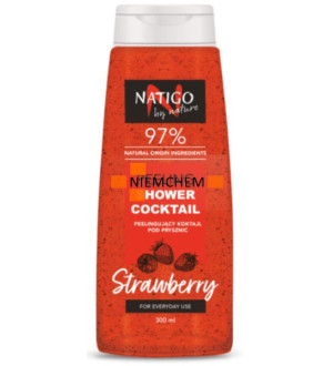 NATIGO by nature Peeling pod Prysznic 97% Składników Naturalnych Truskawka