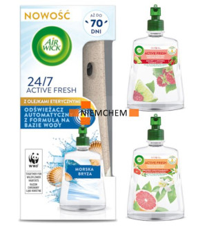 Air Wick Active Fresh Komplet Zestaw + 2x Wkład