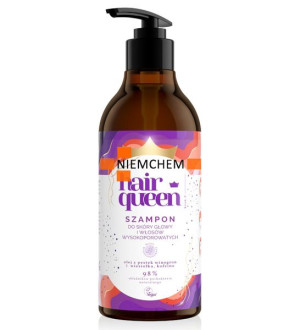 HAIR QUEEN Szampon do Włosów Wysokoporowatych 400ml