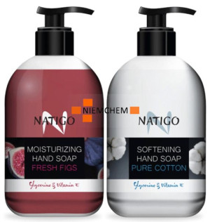 NATIGO Mydło w Płynie Świeże Figi i Czysta Bawełna Zestaw 2x 500ML