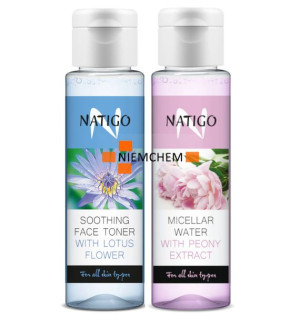 NATIGO Tonik i Płyn Micelarny Kwiat Lotosu Piwonie Zestaw 2 x 100ml