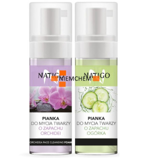 NATIGO Pianka do Twarzy z Orchideą i Ogórkiem Zestaw 2 x 150ml