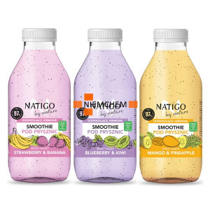 NATIGO by nature Smoothie Żel pod Prysznic Zestaw 3 x 400ml