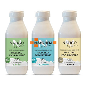 NATIGO by nature Mleczko pod Prysznic Zestaw 3 x 400ml