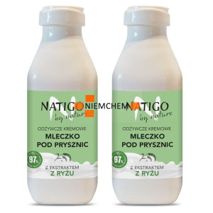 NATIGO by nature Mleczko Odżywcze pod Prysznic Ryż 2 x 400ml