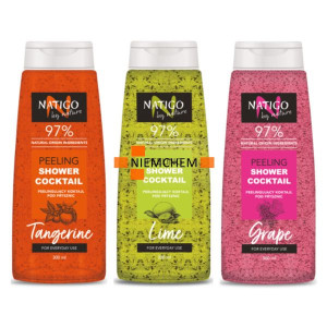 NATIGO by nature Koktajlowy Peeling pod Prysznic 3x 300ml