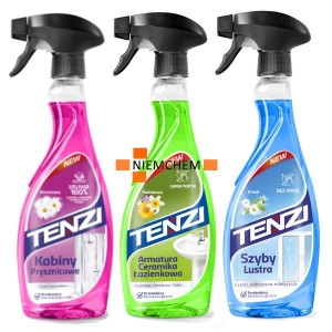 TENZI HOME PRO Kabiny Prysznicowe Łazienka Lustra 3x 500ml