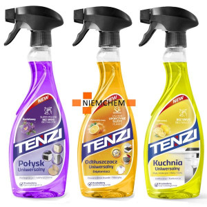 TENZI HOME PRO Połysk Odtłuszczacz Kuchnia Zestaw 3x 500ml