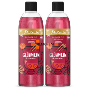 MELADO Żel Peeling pod Prysznic Grzane Wino Zestaw 2x 500ml