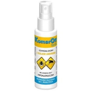 KomarOff, spray na komary, kleszcze i meszki, od 1 roku życia, 70 ml