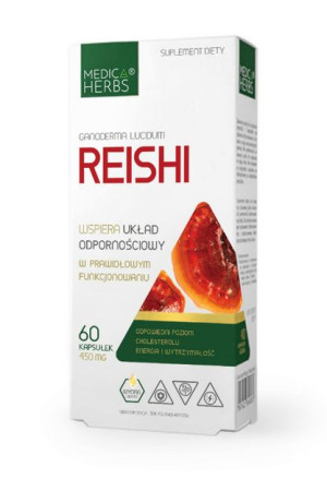 Medica Herbs reishi 450 mg 60k odporność krążenie
