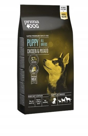 Sucha Karma Dla Szczeniąt 10 Kg Prima Dog Kurczak