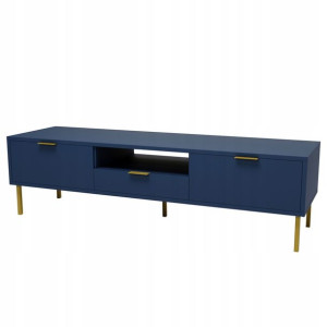 Szafka szafa stolik RTV GOLD 154 cm granat złoty