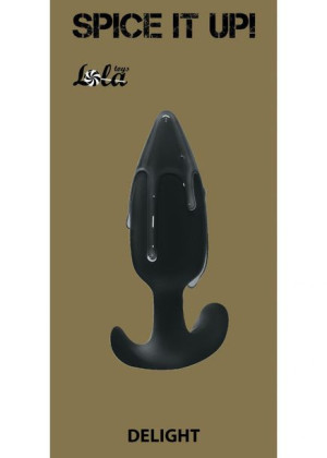 Plug-Anal plug with misplaced center of gravity Spice it up Delight Black