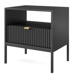 Stolik nocny Nova 54 cm z szufladą czarny