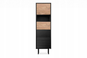 Regał Loft Czarny Dąb Sypialnia Lofty Konsimo