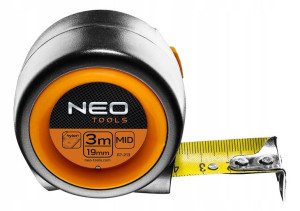 Miara zwijana stalowa kompakt 3 mx19 mm NEO 67-213