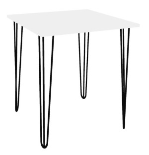 Stolik Ława Loft Biały Hairpin Arto Gtv 65 X 65 X 73cm