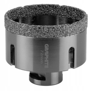 Otwornica diamentowa 72 mm x M14, GRAPHITE 55H316