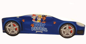 Łóżko auto samochód PSI PATROL 160x80 cm MATERAC