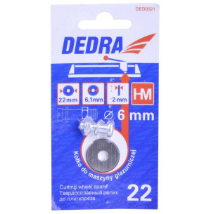 Dedra Kółko Tnące Do Maszynek Ręcznych Do Glazury 22/2mm Ze Śrubą 6mm