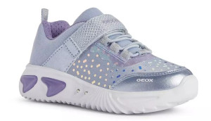 Sneakersy GEOX J25E9A dziewczęce LED lekkie RESPIRA