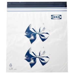 Torebka Strunowa 1l Istad Ikea 25szt. Wzór Kokarda
