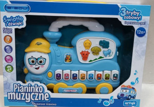 Organki pianinko na baterie Lokomotywa dla dzieci 8462