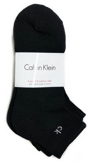 Skarpety czarne męskie CALVIN KLEIN 6PAK 40-46