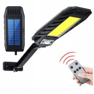 Lampa Solarna Uliczna Latarnia Cob 120led Uchwyt
