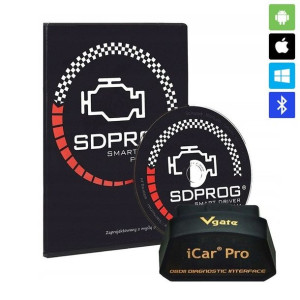 VGATE ICAR PRO WiFi LE ELM327 OBD2 OBDII + SDPROG PL Android iOS Windows