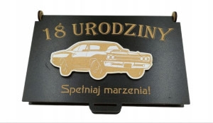 Prezent 18 urodziny Pudełko na pieniądze HIT