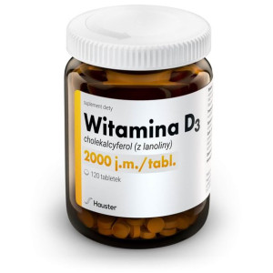 Witamina D3 2000 j.m 120 tabletek Hauster