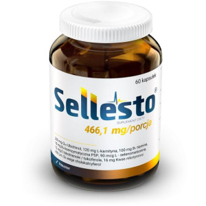 Sellesto 60 kapsułek Hauster koenzym Q-10 Ubichinol witaminy B1 B6 D3 wspom