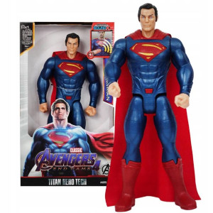 Superman Avengers Duża Figurka Postać Dźwięk Led !