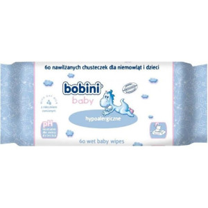 BOBINI Baby Chusteczki Nawilżane Hipoalerg. 60 szt