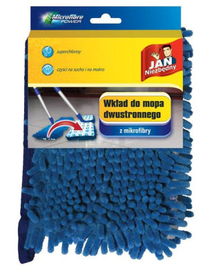 JN Wkład do mopa dwustronnego z mikrofibry 1 szt