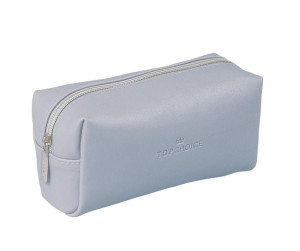 TOP CHOICE Kosmetyczka Leather Szara 22x11,5cm