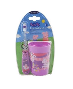 IO Peppa Pig Odmierzacz Czasu zestaw szcz+kub FIOL