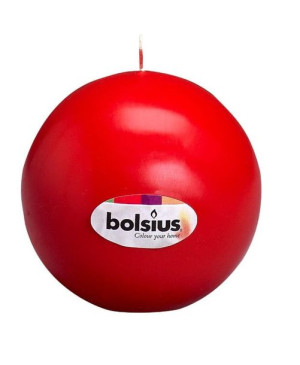Bolsius Świeca kula Czerwona 70 mm